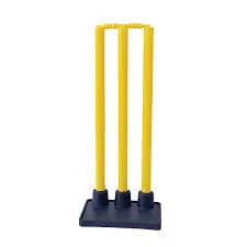 Plastic Cricket Stumps with Rubber Base USA Cricket Gear
