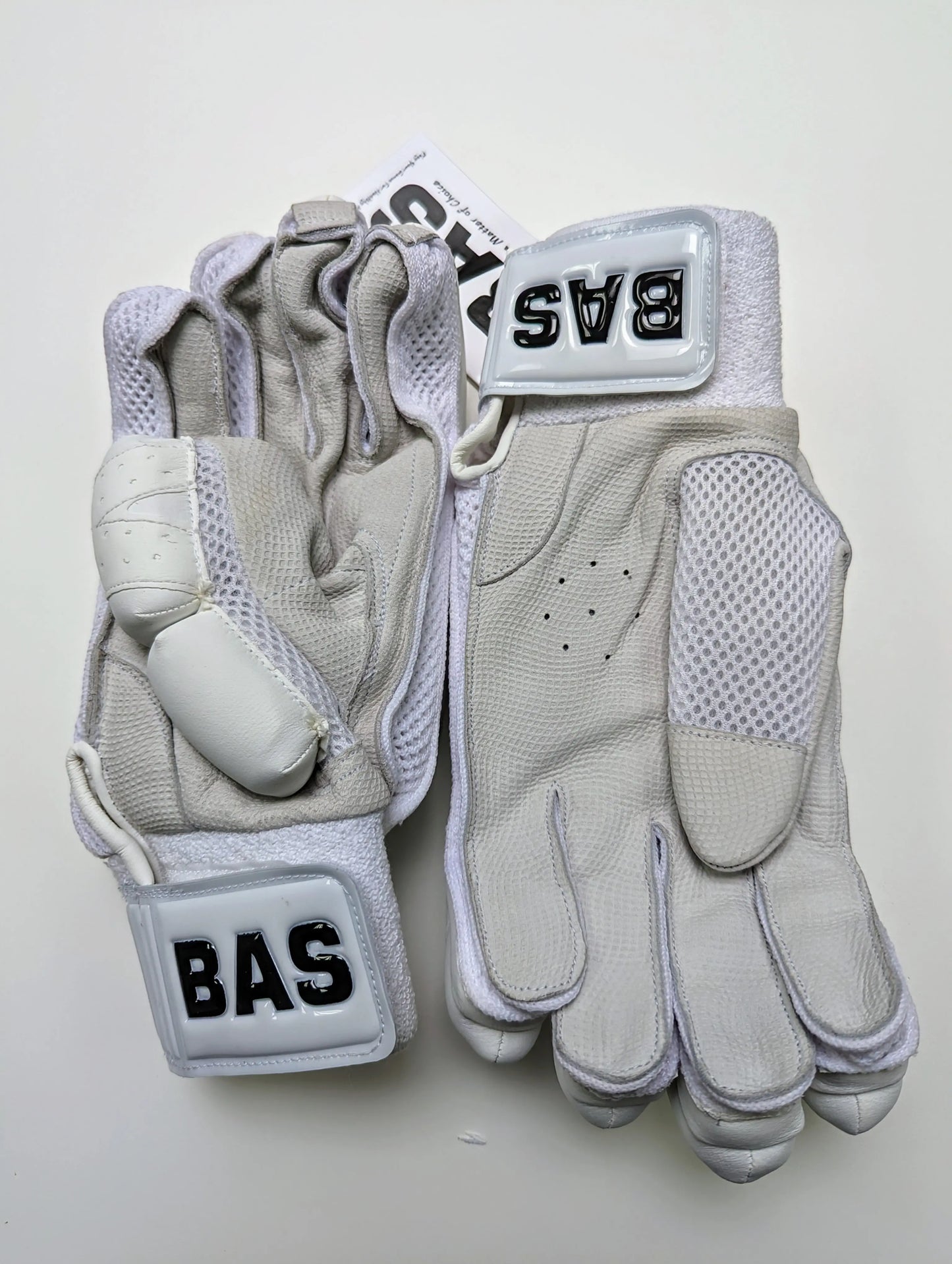 BAS New White Vampire Batting Gloves BAS
