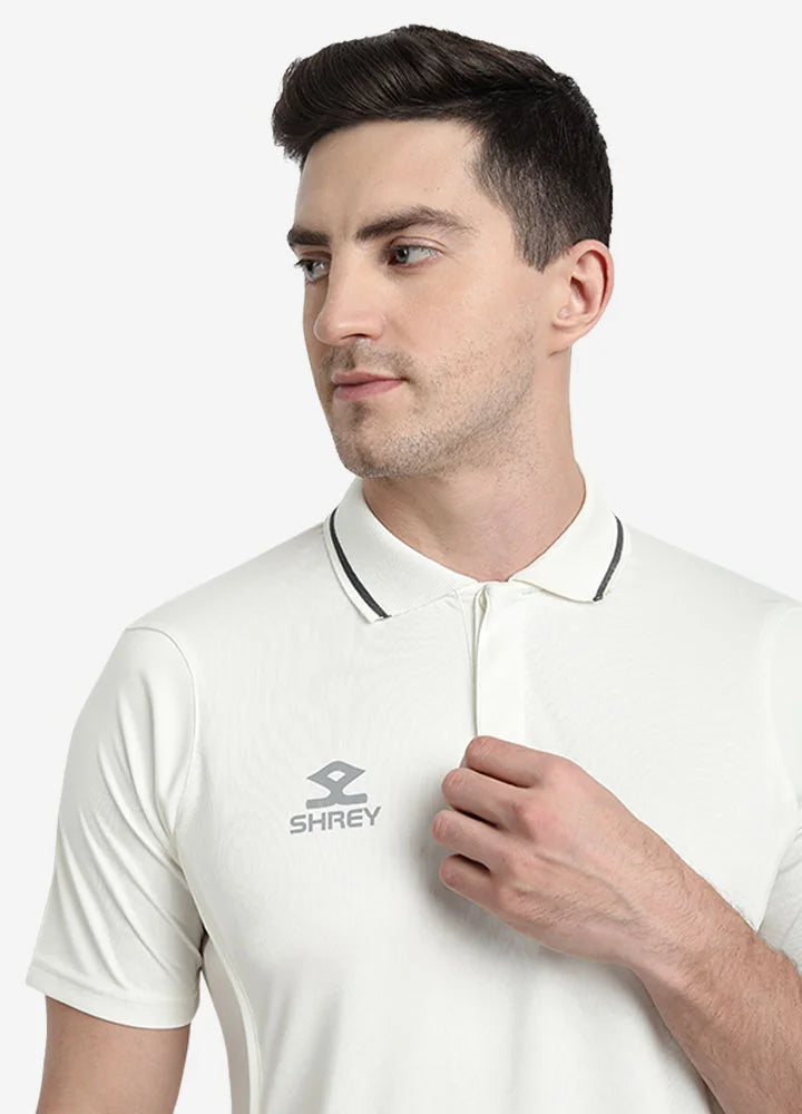 Shrey Premium White Short Sleeve T-shirt