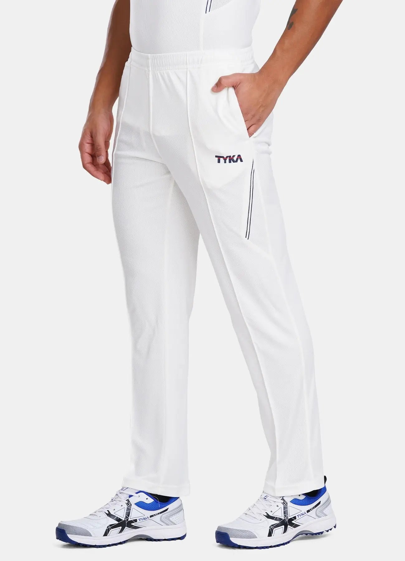 TYKA PRIMA Off White Trousers Tyka