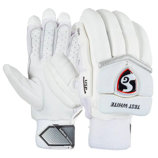 SG TEST White Batting Gloves