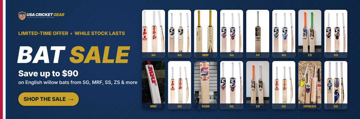 Bat sale - save up to $90 on English willow cricket bats