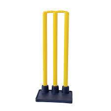 Plastic Cricket Stumps with Rubber Base