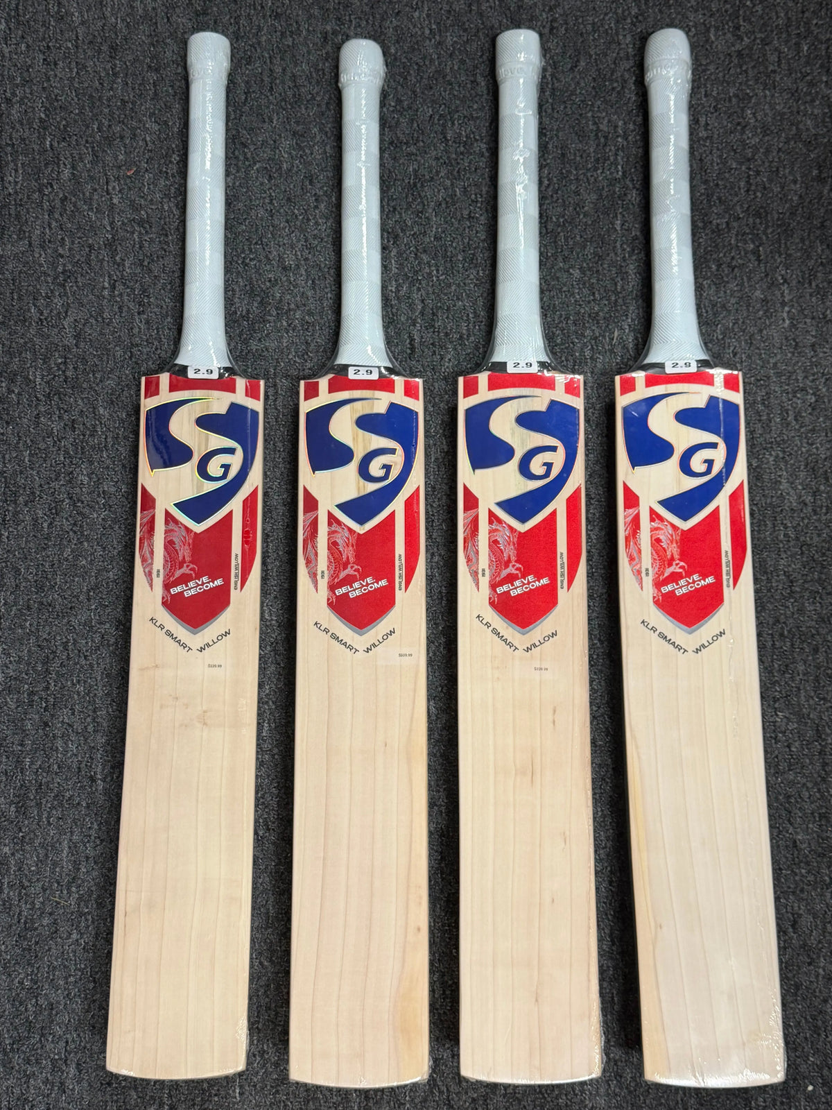 SG KLR Smart English Willow Cricket Bat with Str8bat Sensor SG