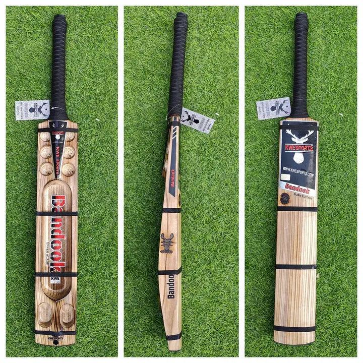 Bandook Bat Upper Blade Players Edition - Diamond Cut Burn Edition (Hard Tennis) - KW Kwesports