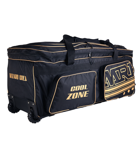 MRF Warrior Gold Wheelie Kit Bag