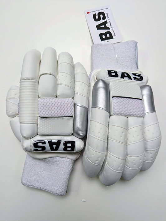 BAS New White Vampire Batting Gloves