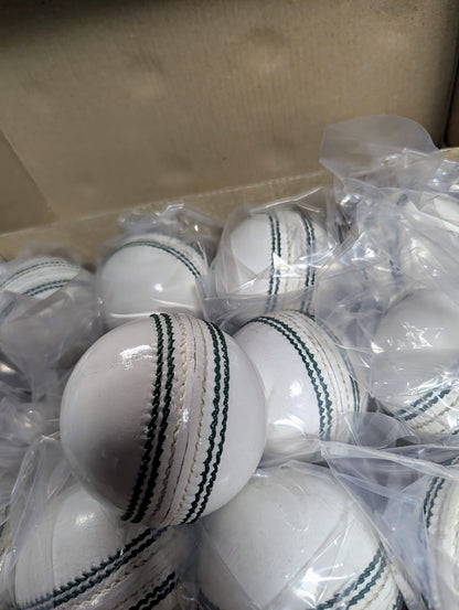 County White Cricket Ball - 4 piece Grade A ball