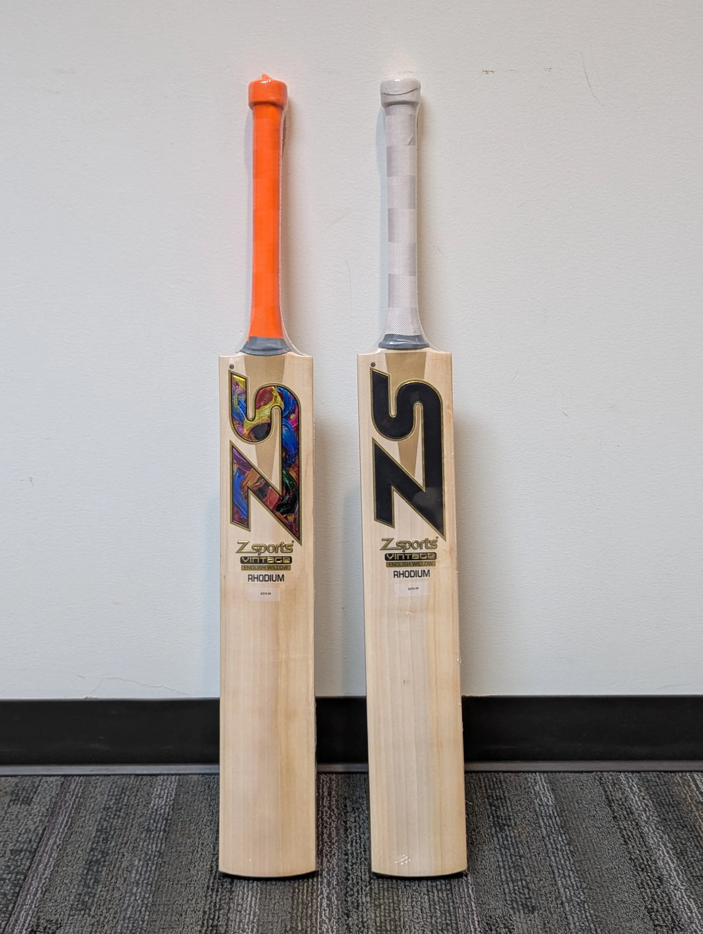 ZS Vintage Rhodium English Willow Cricket Bat ZS