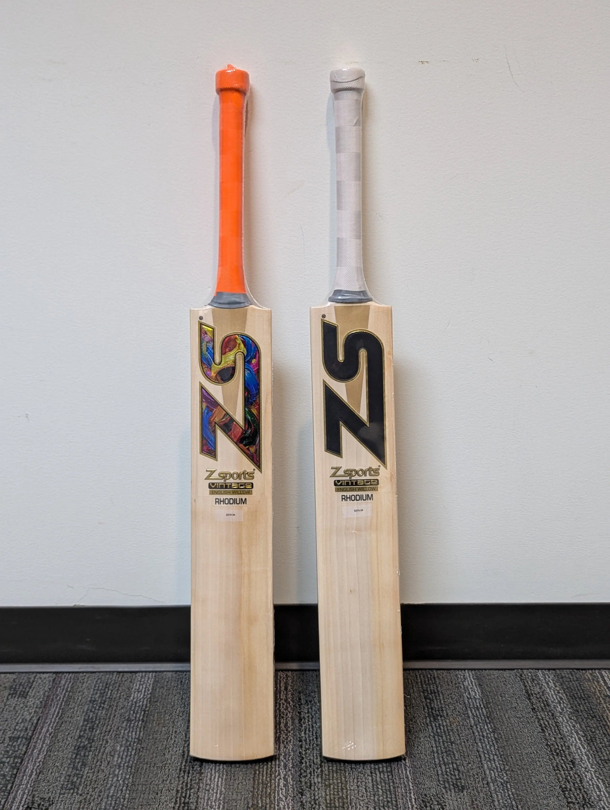ZS Vintage Rhodium English Willow Cricket Bat ZS